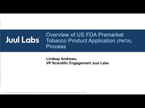 Overview of US FDA Premarket Tobacco Product Application (PMTA) Process